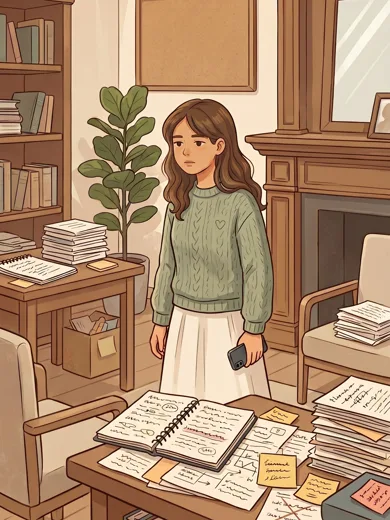 Illustration of a blank, overwhelming feeling before a doctor appointment.